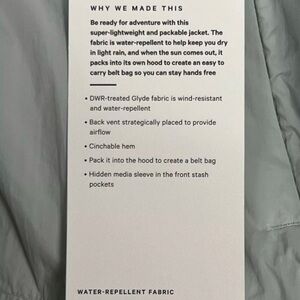 Lululemon hood lite brand new